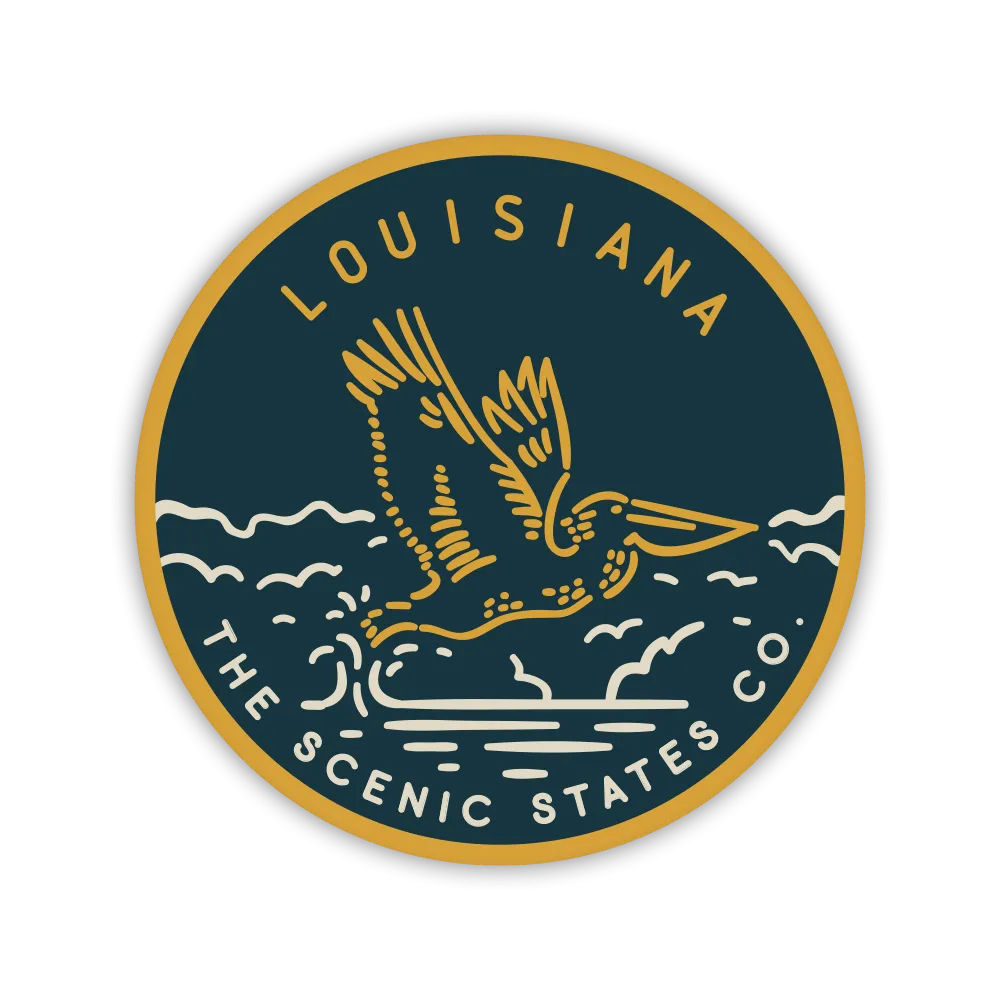 Louisiana Pelican Sticker
