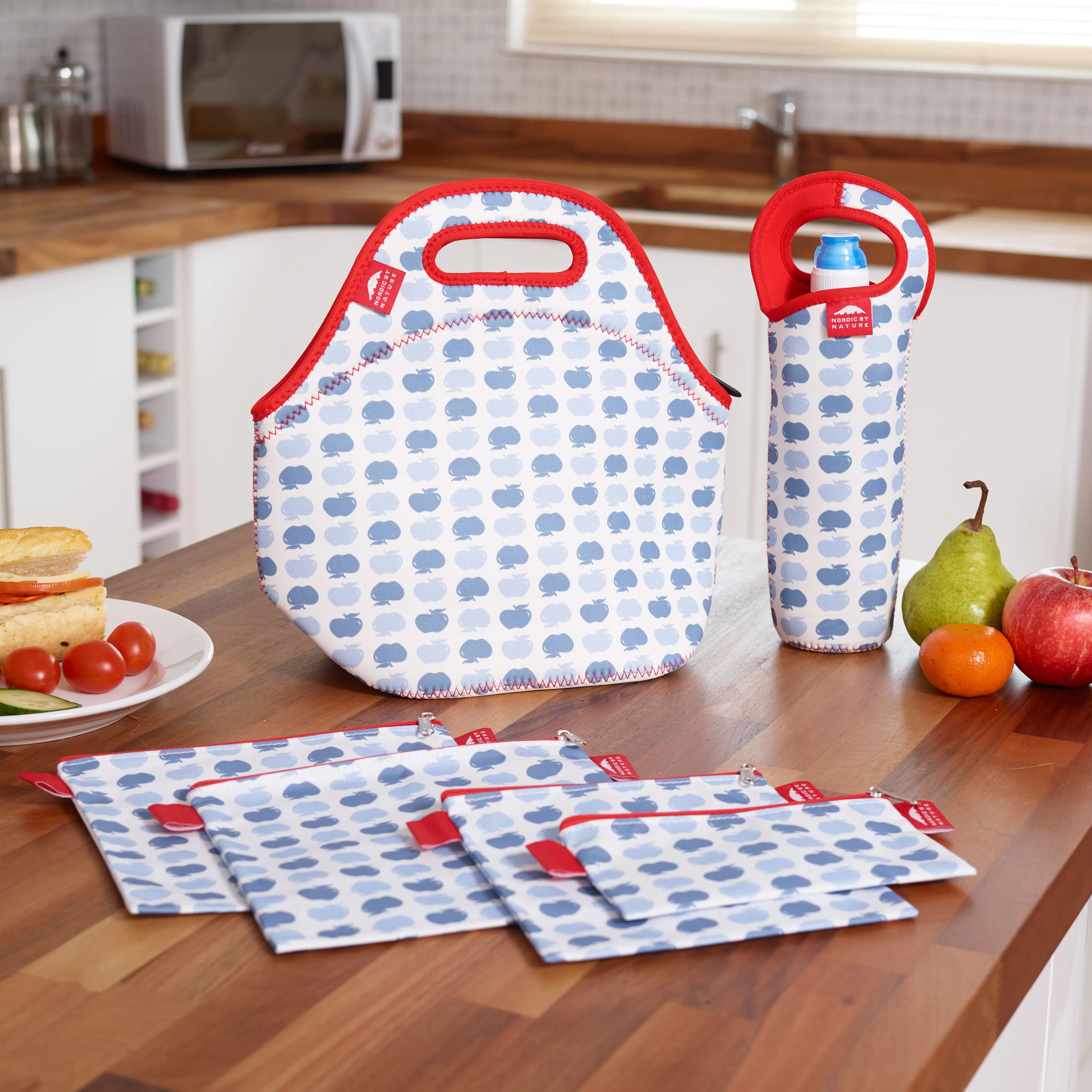 LUNCH BAG SET 12" APPLE