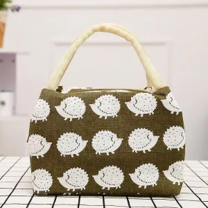 Lunch Tote Bag Picnic Cooler Insulated Storage Containers