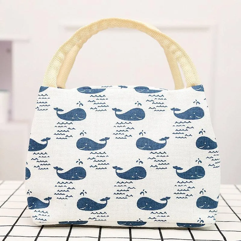 Lunch Tote Bag Picnic Cooler Insulated Storage Containers