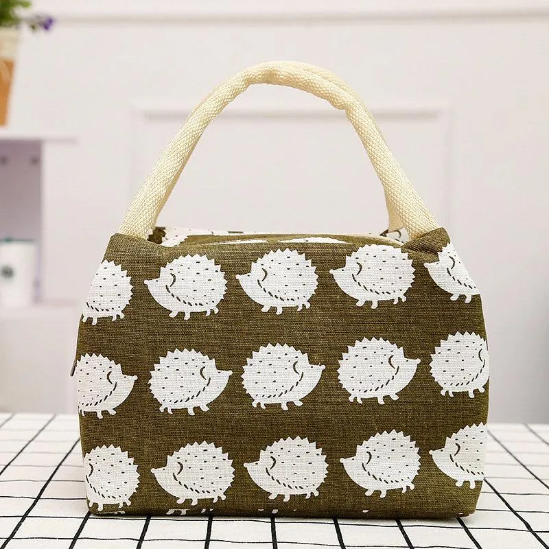 Lunch Tote Bag Picnic Cooler Insulated Storage Containers