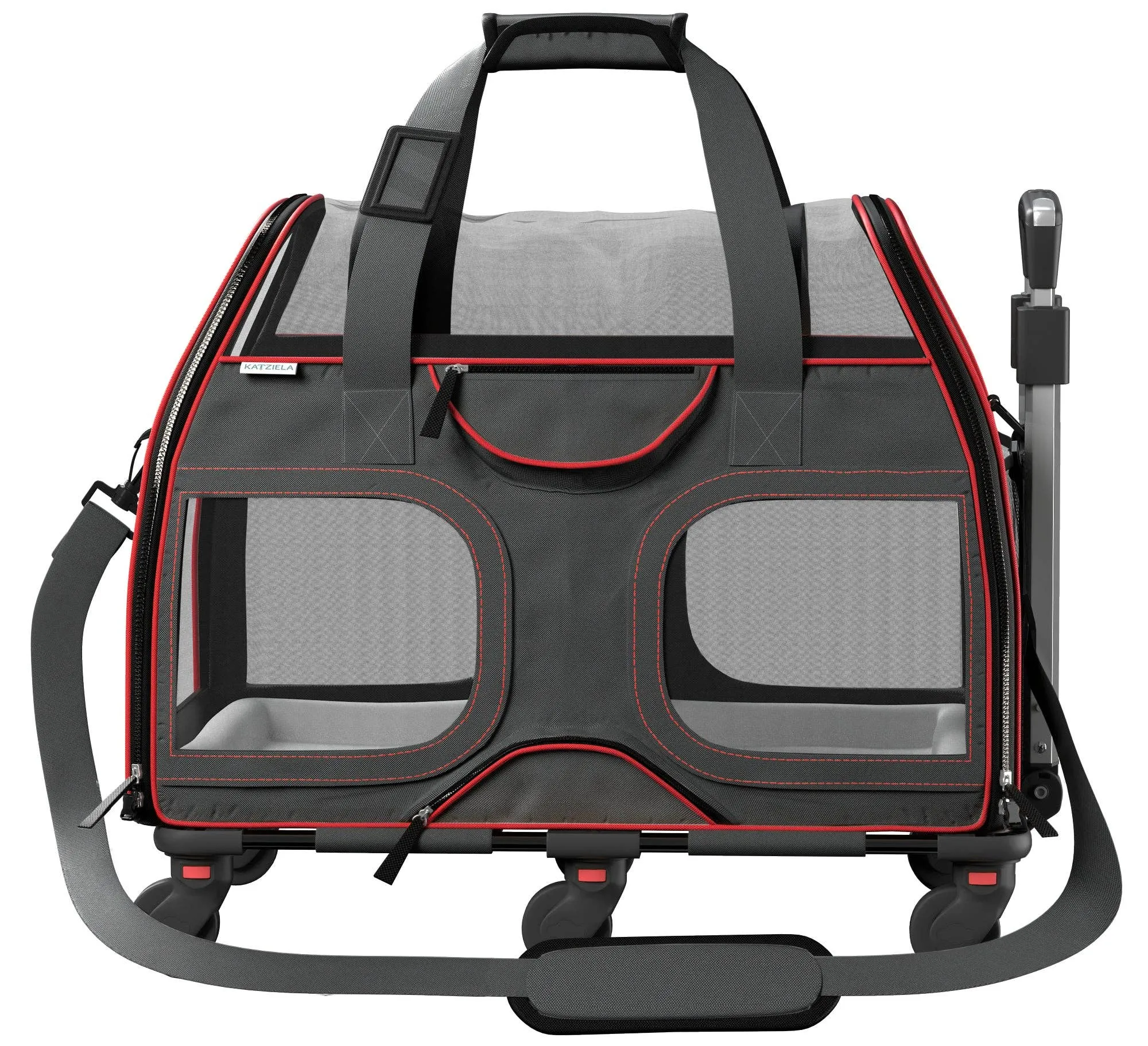 Luxury Rider Pet Carrier with Removable Wheels