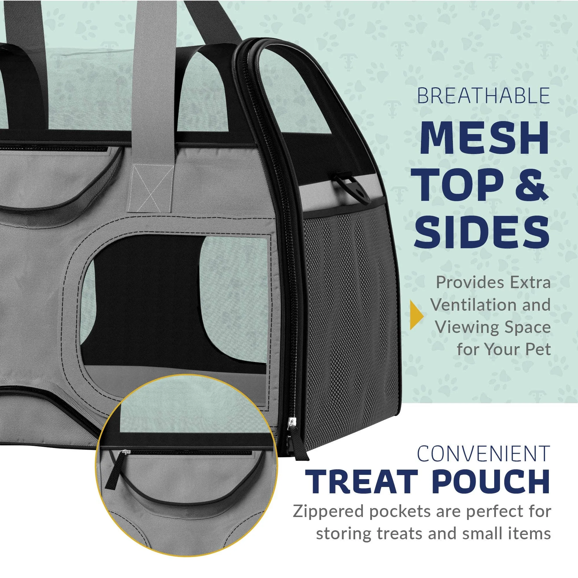 Luxury Rider Pet Carrier with Removable Wheels