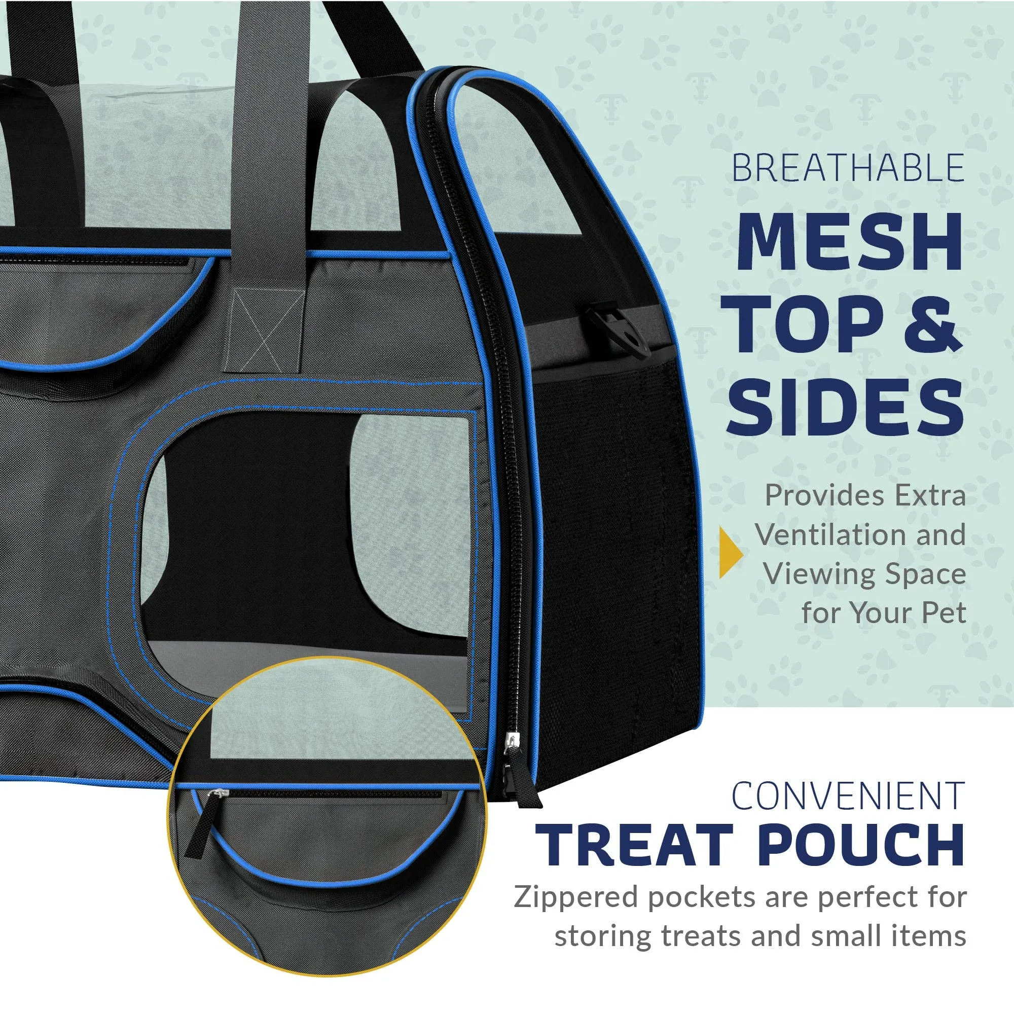 Luxury Rider Pet Carrier with Removable Wheels