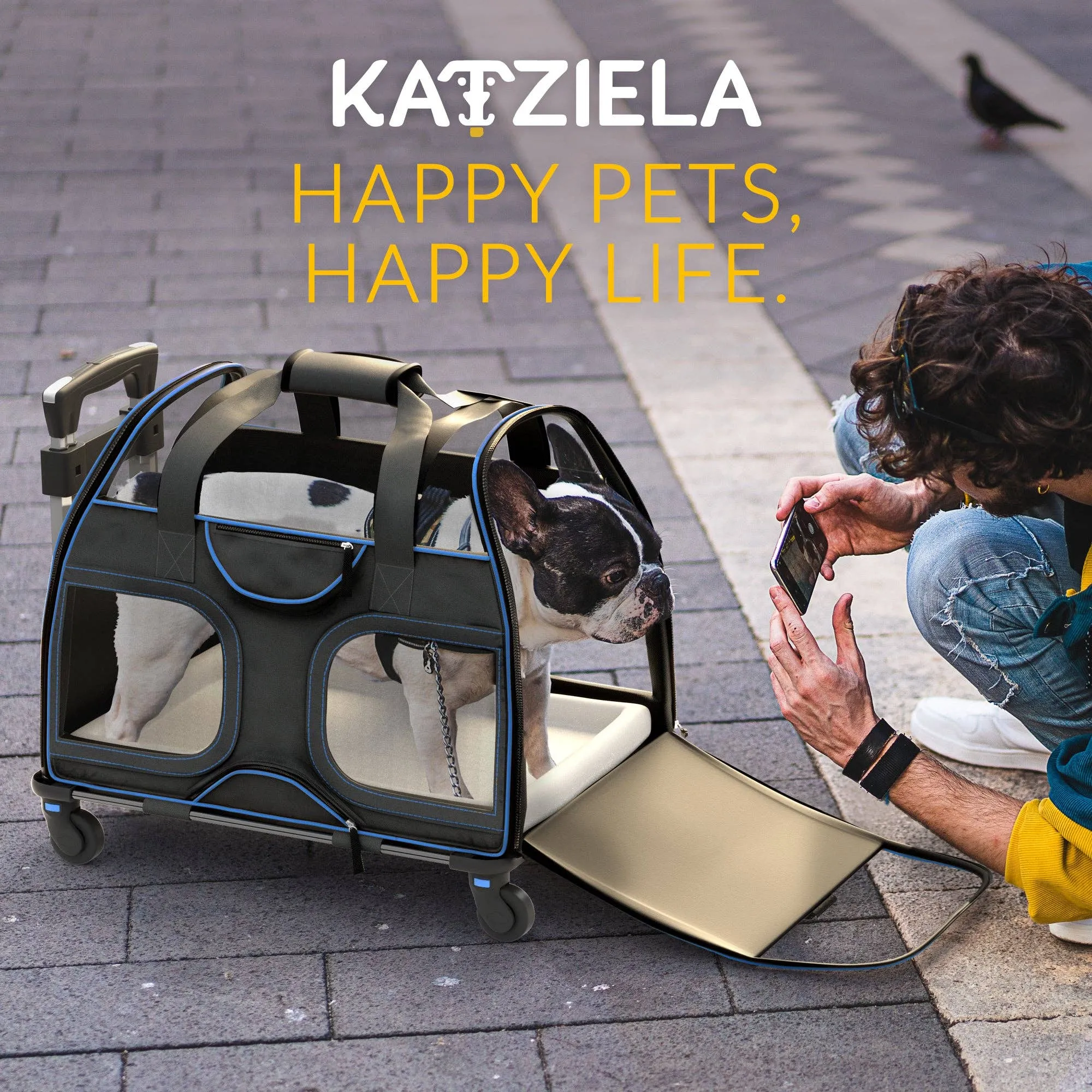 Luxury Rider Pet Carrier with Removable Wheels