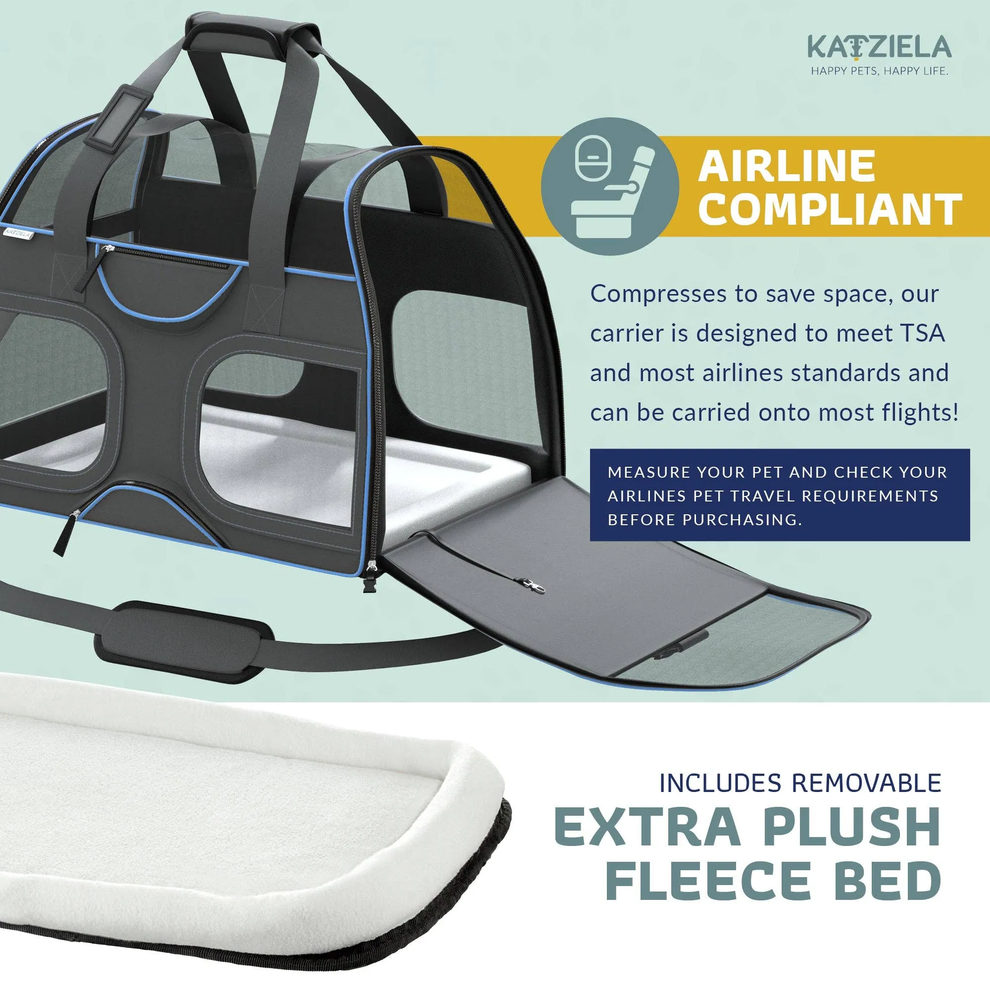 Luxury Rider Pet Carrier with Removable Wheels
