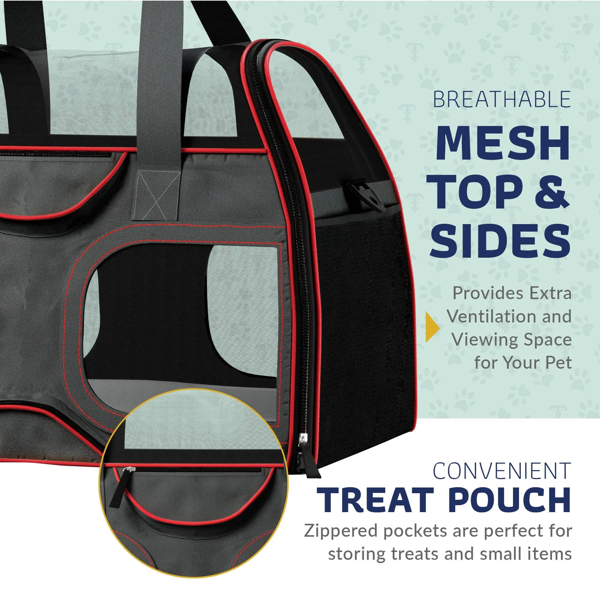 Luxury Rider Pet Carrier with Removable Wheels