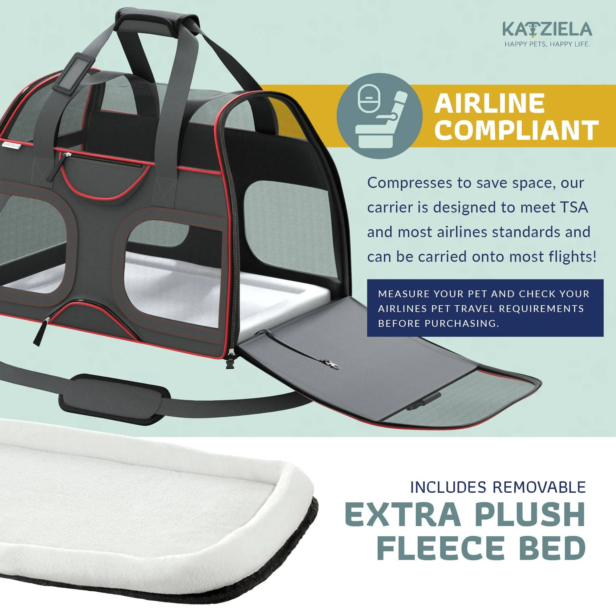 Luxury Rider Pet Carrier with Removable Wheels