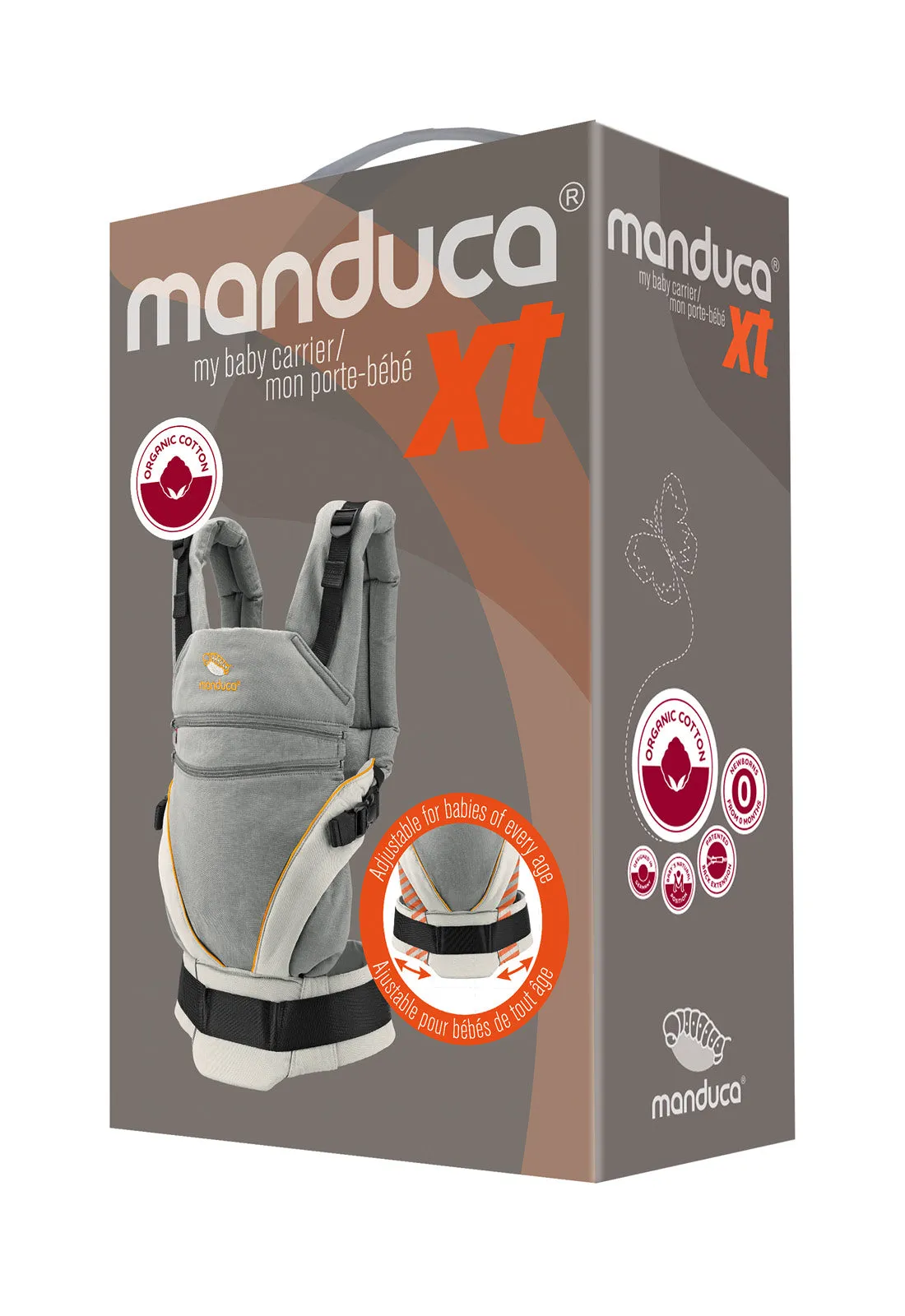 manduca® XT Monochrome Cloud & FREE Baby Einstein DVD (valued at rrp $22.95)