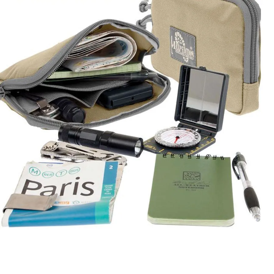 Maxpedition Hook & Loop 5x7 Inches Zipper Pocket Khaki Foliage