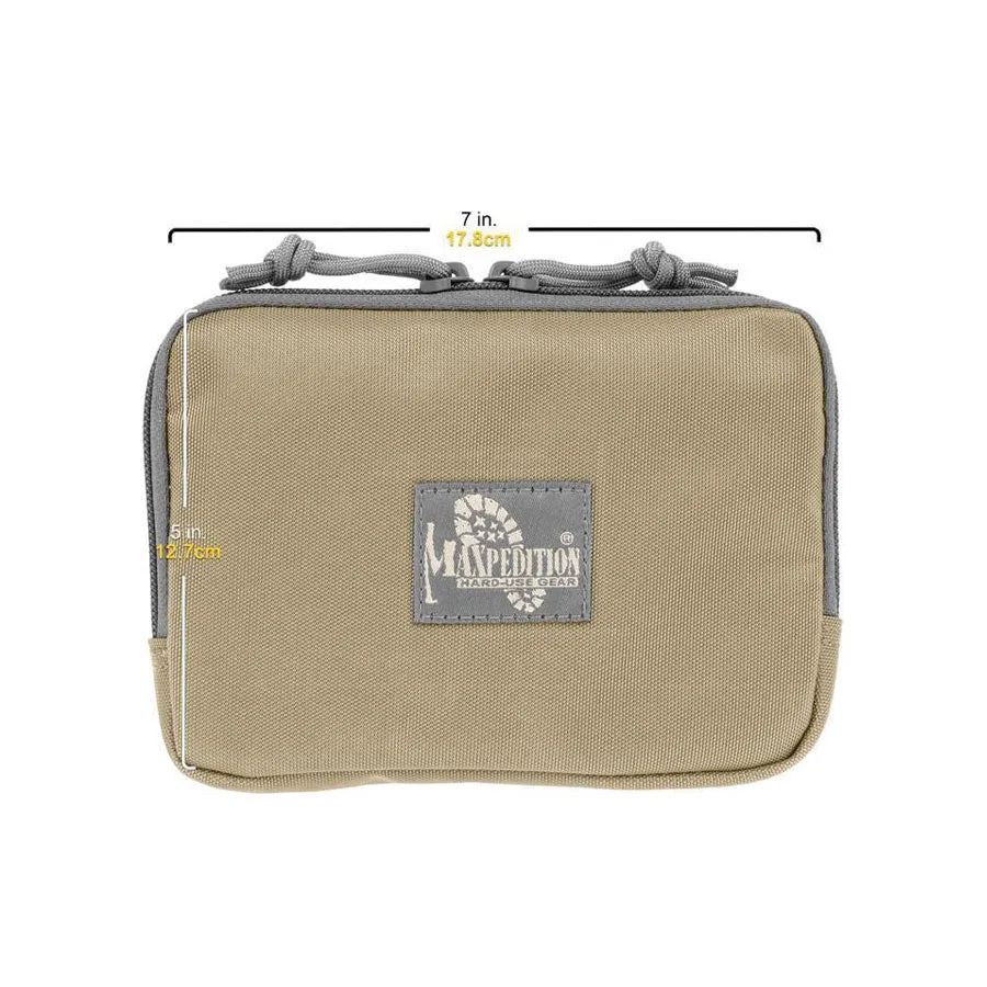 Maxpedition Hook & Loop 5x7 Inches Zipper Pocket Khaki Foliage
