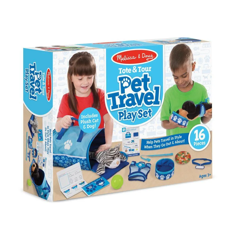 Melissa & Doug Tote & Tour Pet Travel Play Set