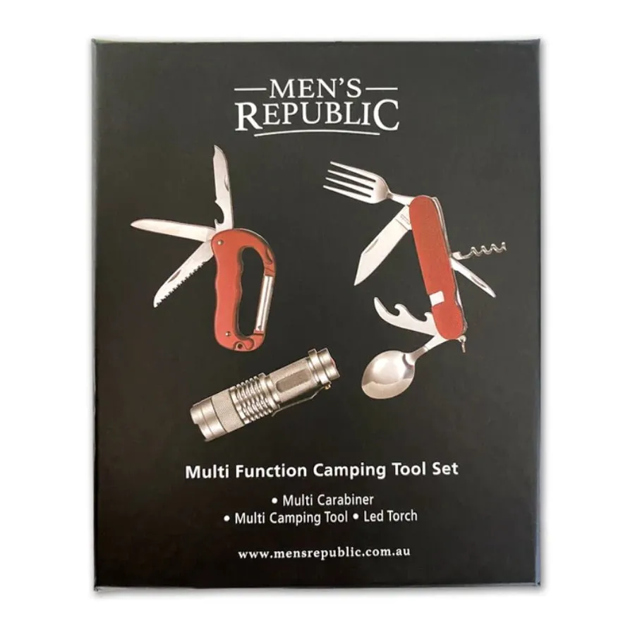 Men's Republic Camping Multifunction Tool Set and Torch