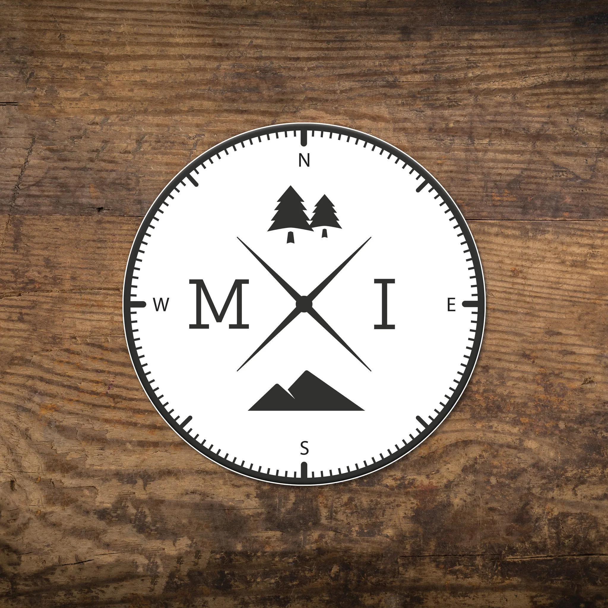 MI Compass Sticker