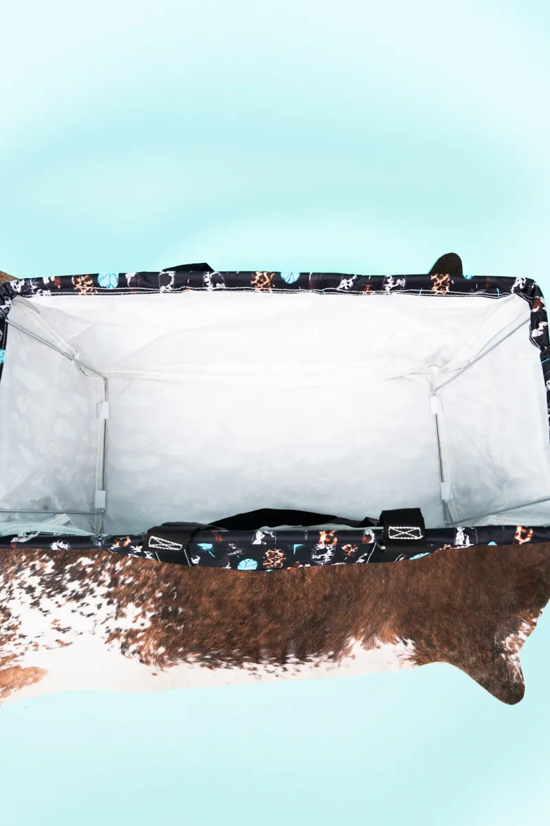 Miu Falls Collapsible Haul-It-All Basket with Mesh Pockets