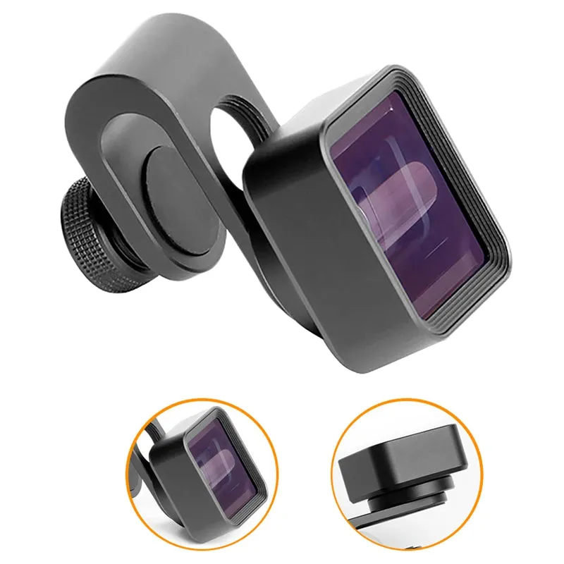 Mobile Phone 1.33X External Anamorphic Lens Movie Widescreen Shooting Lens With metal clip - fit 99% model
