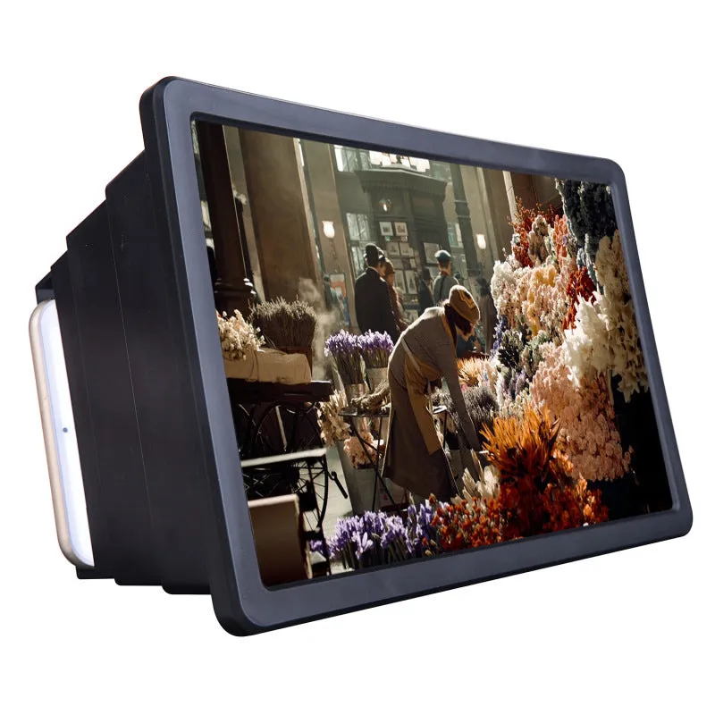 Mobile Phone Screen Magnifier Expander 3D Screen Amplifier For Film Display Screen white