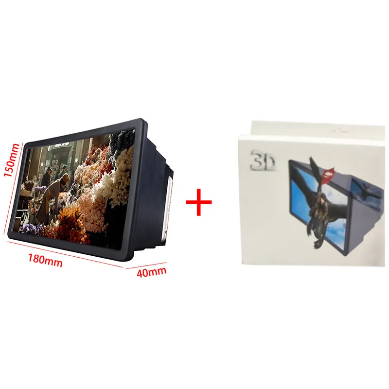 Mobile Phone Screen Magnifier Expander 3D Screen Amplifier For Film Display Screen white