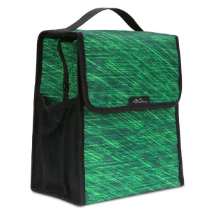 MoKo Insulated Lunch Bag, Reusable Cooler Tote Bag, Collapsible Multi-use Lunch Box, Thermal Lunch Sack with Zipper Closure for Travel Picnic School Office, Forest Green