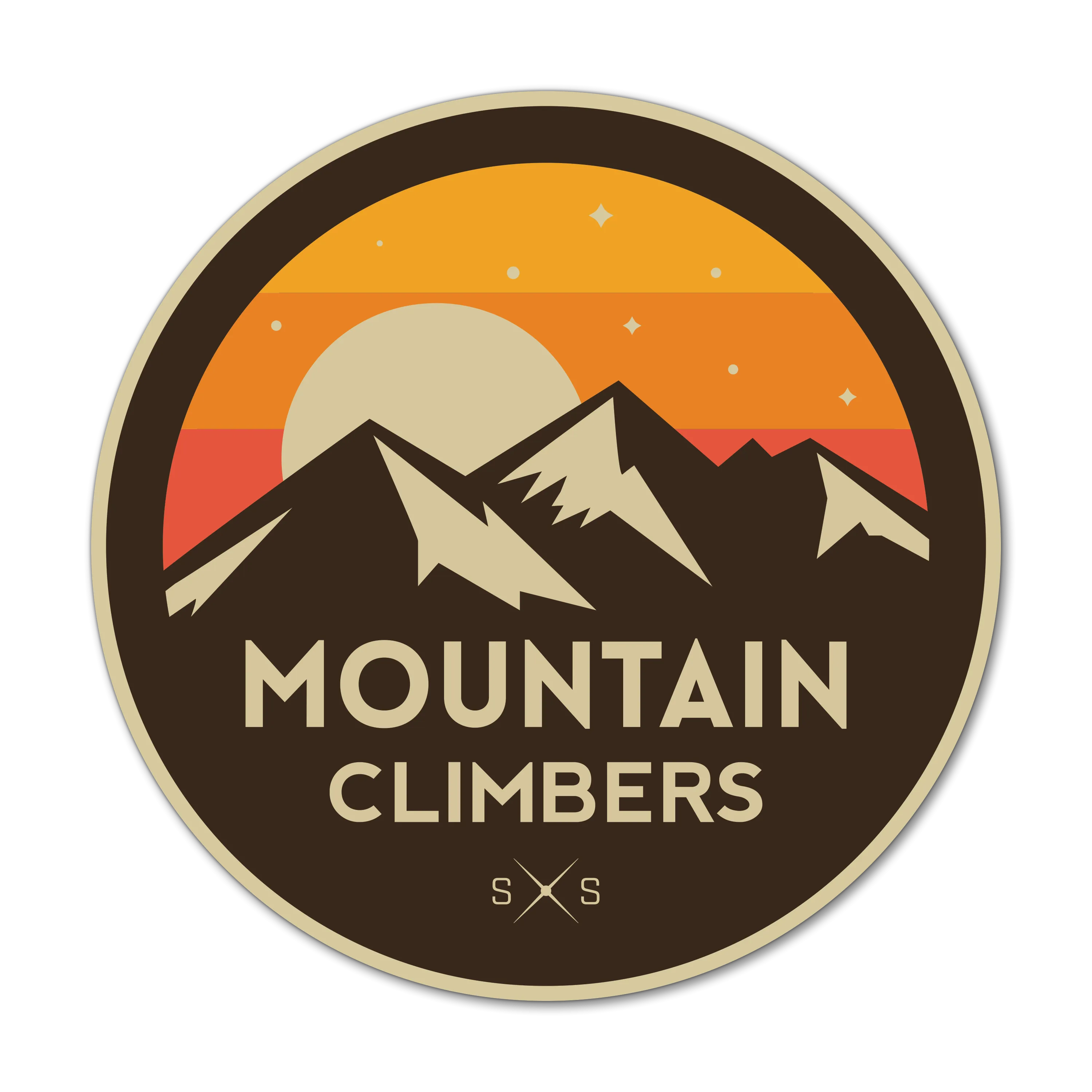 'Mountain Climbers' Sticker