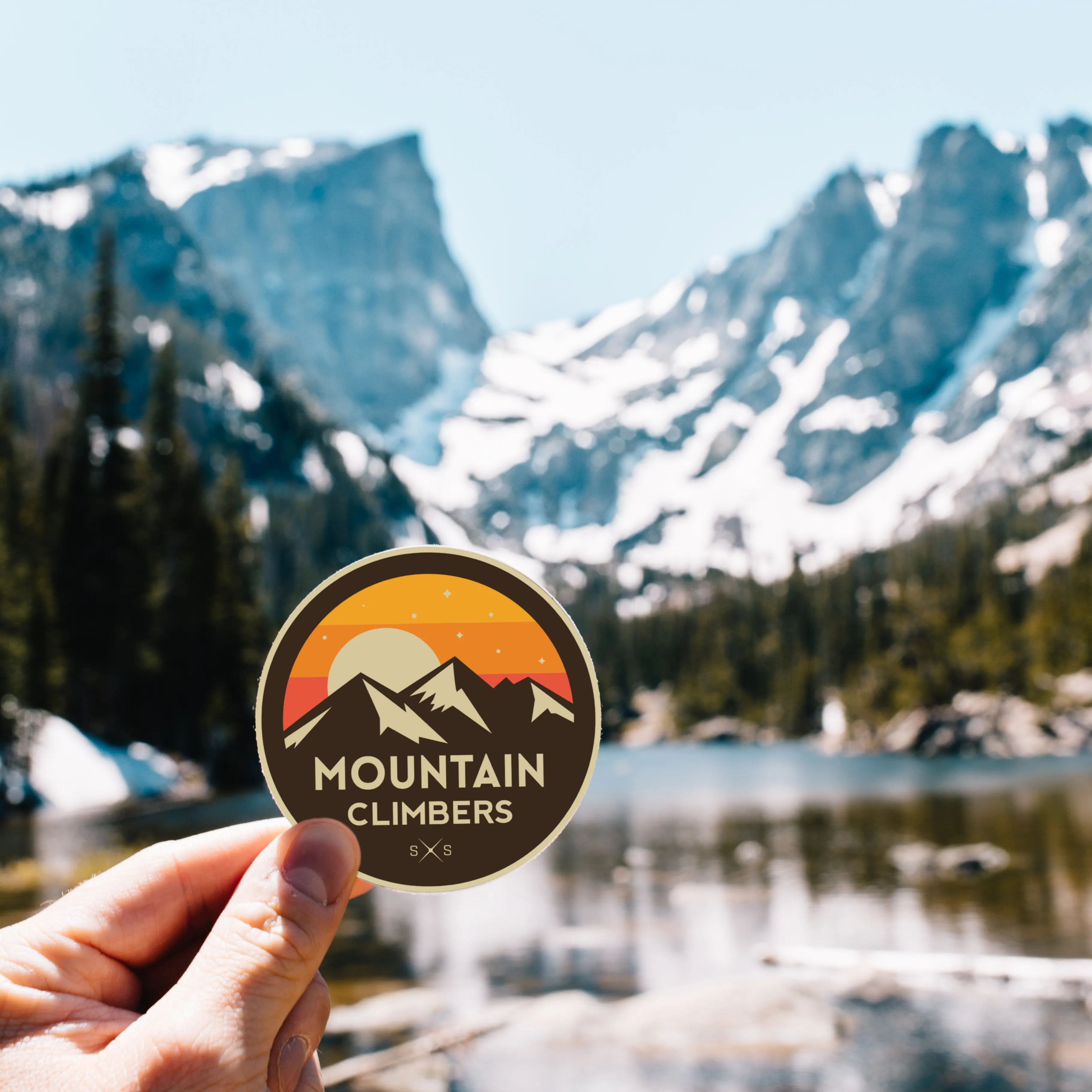 'Mountain Climbers' Sticker