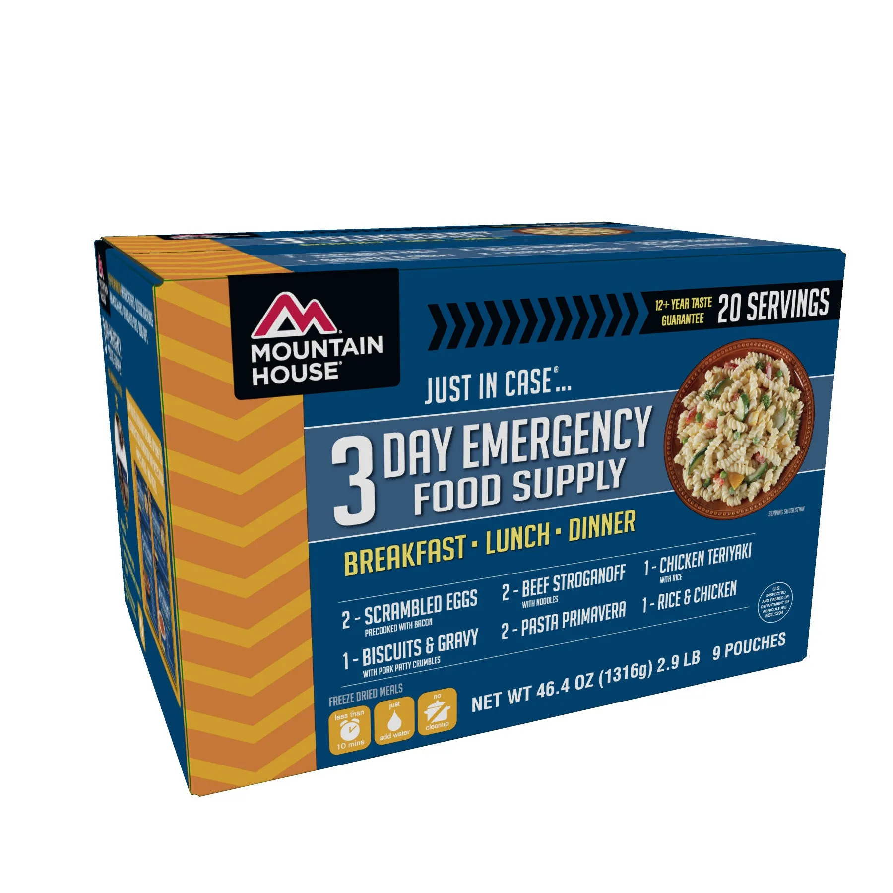 Mountain House Just In Case 3 Day Emergency Food Supply