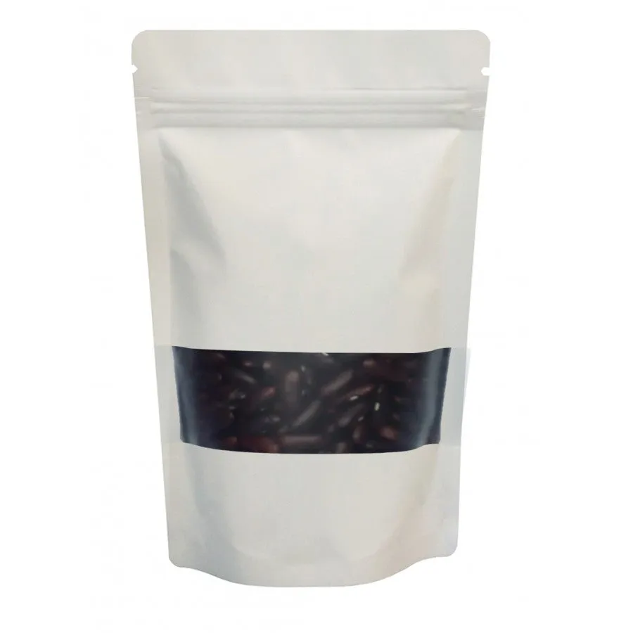 Mylar Bags - Window  - Stand Up Pouch (Black, White, Silver, Gold, Holographic)