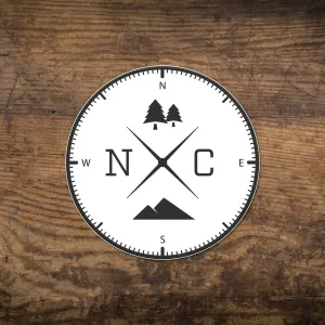 NC Compass Sticker
