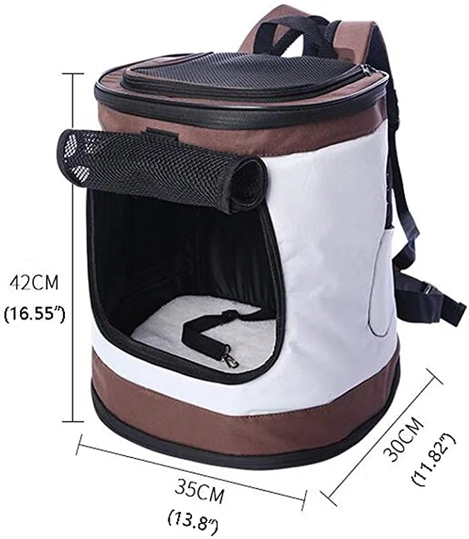 New Pet Carrier Backpack with Double Shoulder & Mesh front, top & side vents (Colour : Purple/Grey) Max Pet weight 22 Lbs Retails $110 