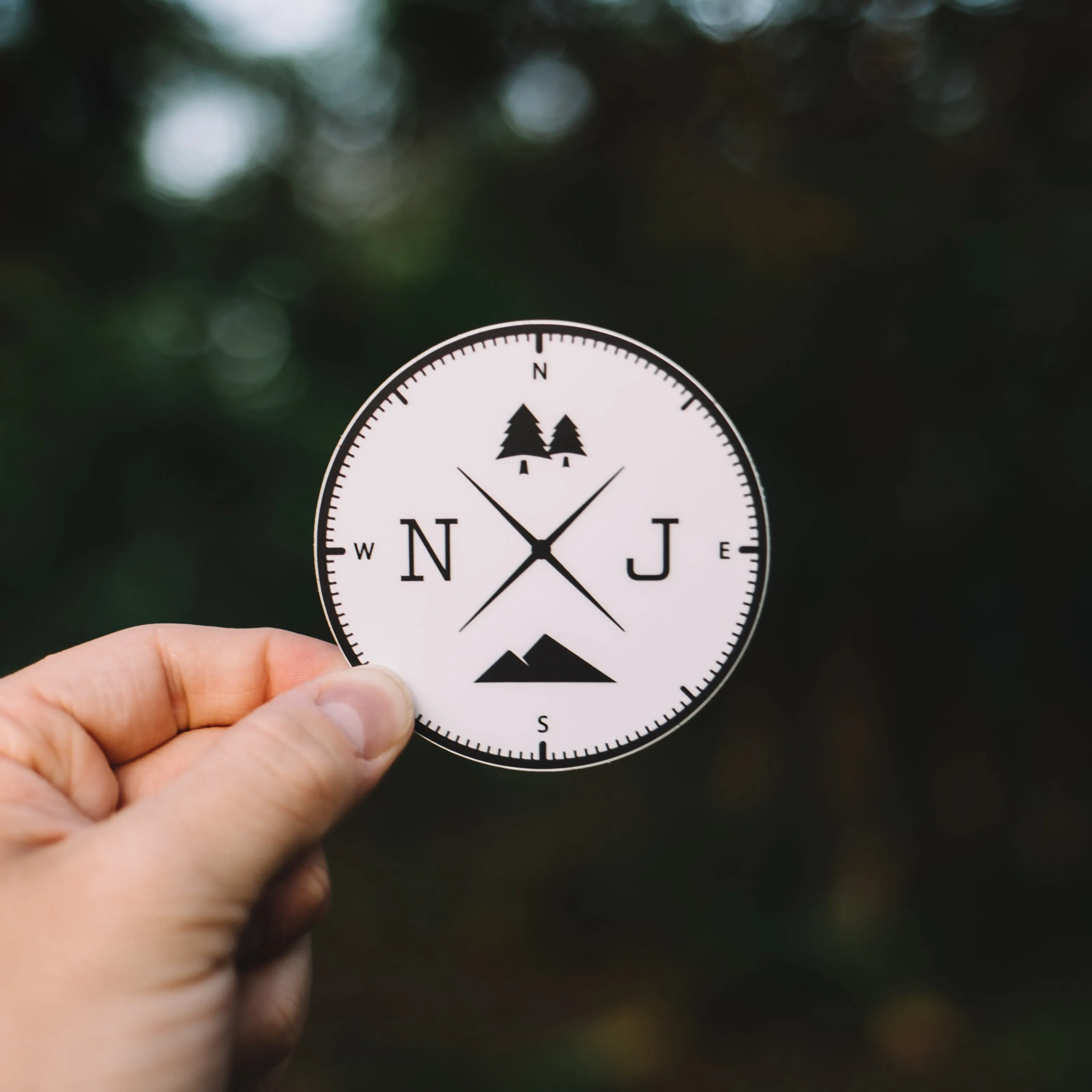 NJ Compass Sticker