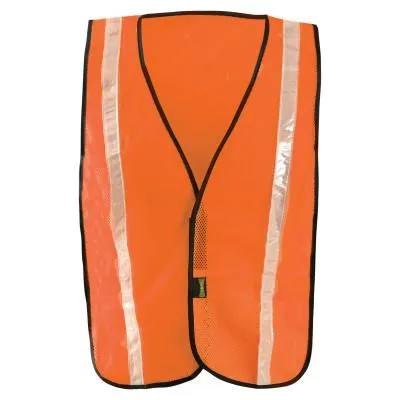 OccuNomix Non-ANSI Economy Mesh Vests with Gloss Reflective Tape, XL, Hi-Viz Orange/Yellow, LUX-XGTM-OXL