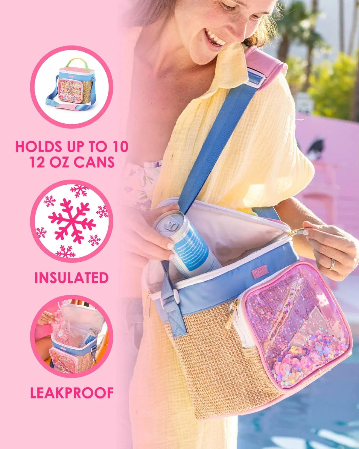 Packed Party Bring on The Fun Confetti Cooler Bag