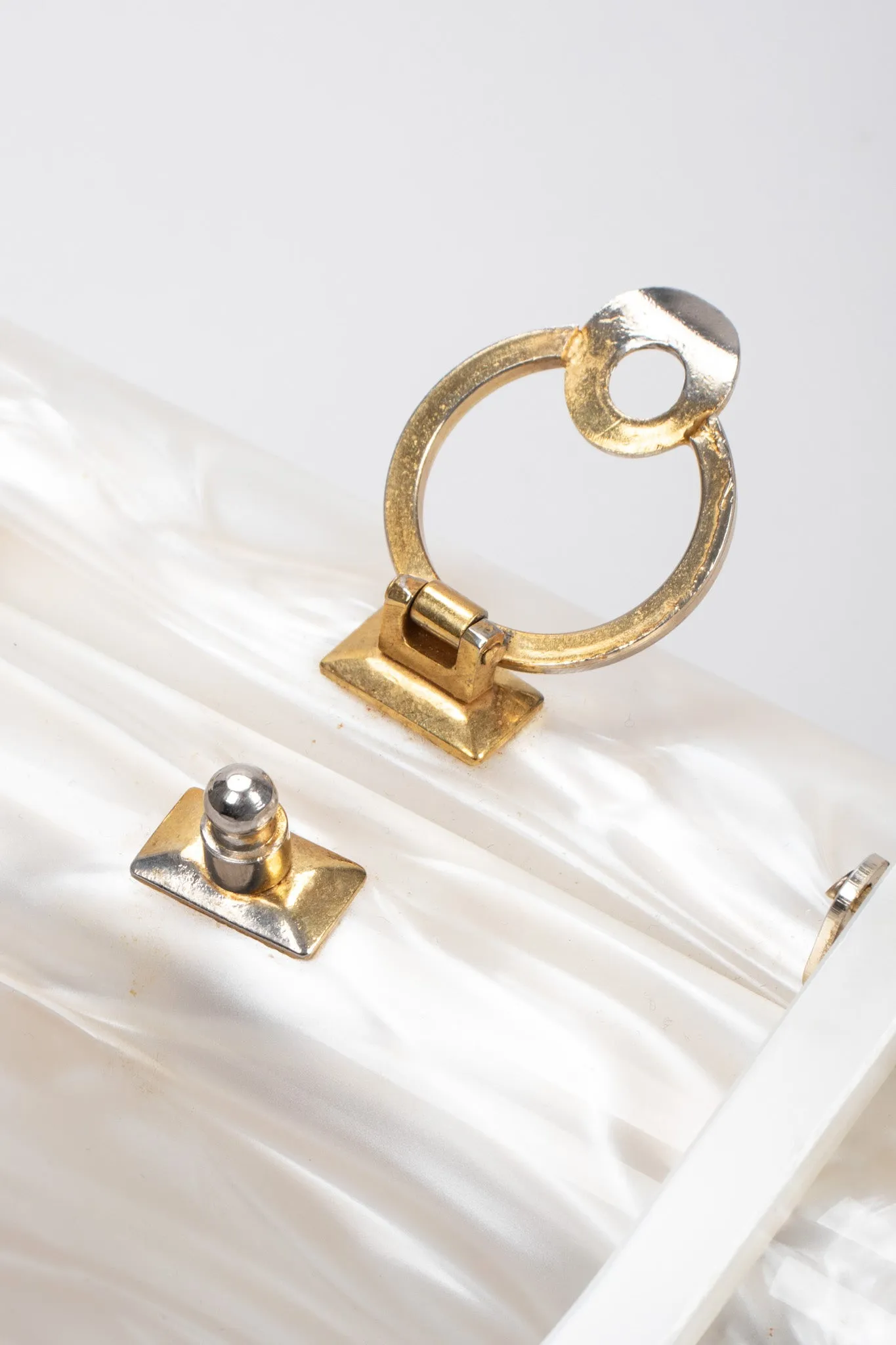 Pearl Swirl Lucite Box Bag