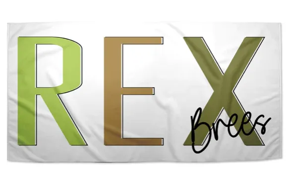 Personalized Beach Towel | 10 Color Choices
