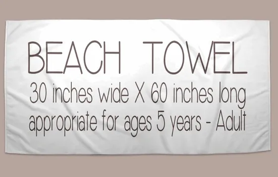 Personalized Mermaid Beach Towel | 6 Style Choices