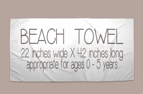Personalized Mermaid Beach Towel | 6 Style Choices