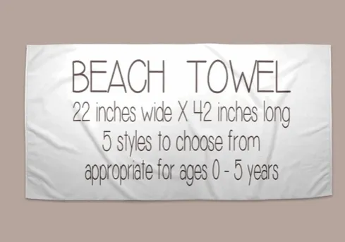 Personalized Soccer Beach Towel | 6 Style Choices