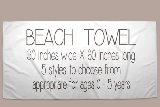 Personalized Soccer Beach Towel | 6 Style Choices