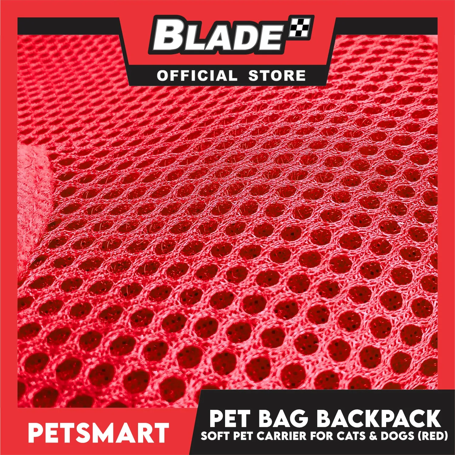 Pet Bag Backpack, Soft Pet Carrier for Cats and Dogs, Red Color (Medium)