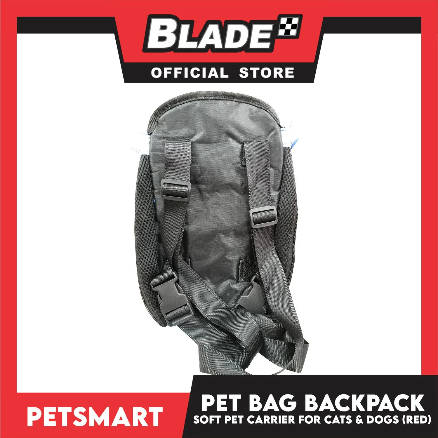 Pet Bag Backpack, Soft Pet Carrier for Cats and Dogs, Red Color (Small)