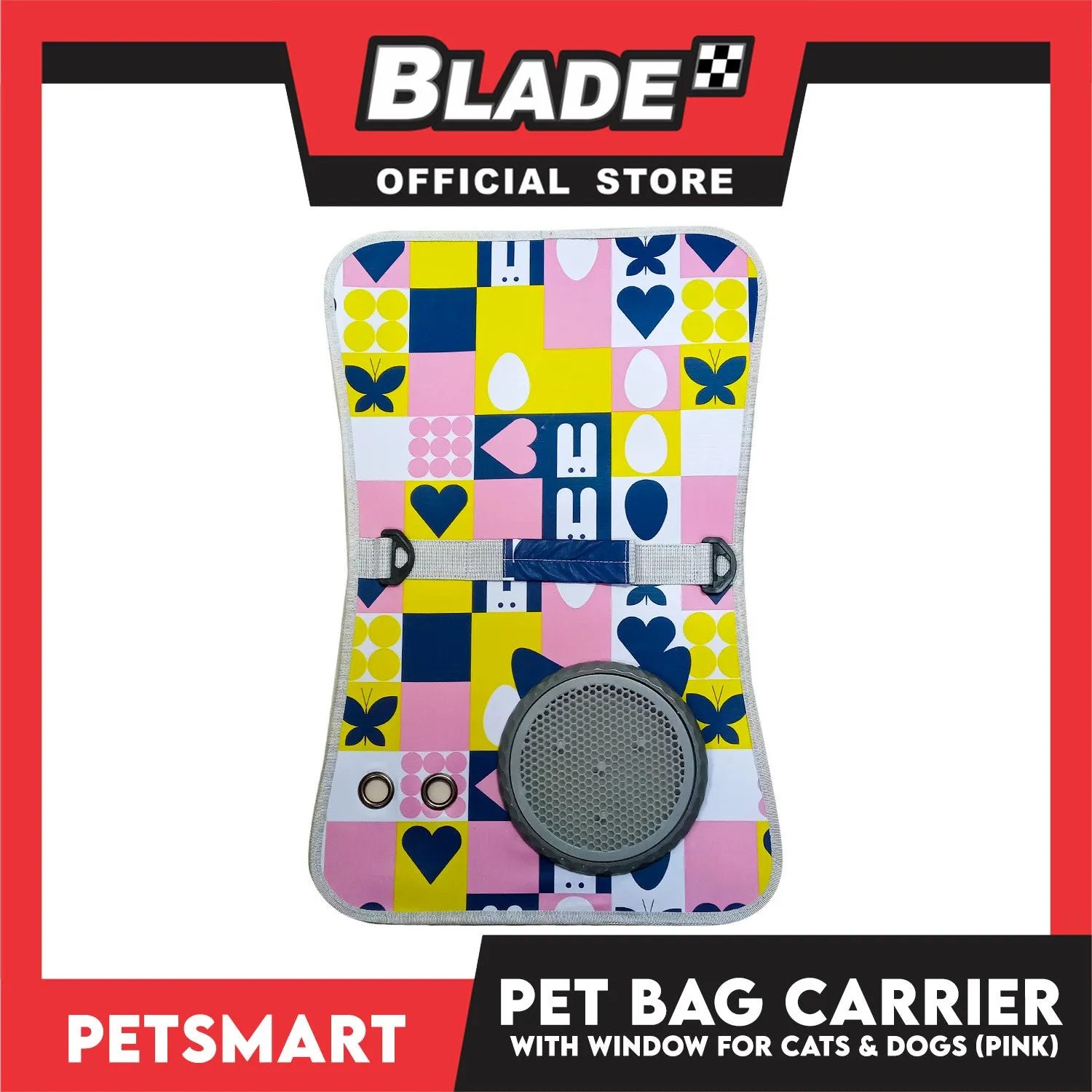 Pet Bag Carrier with Window for Cats and Dogs (Pink) 40cm x 27cm x 27cm