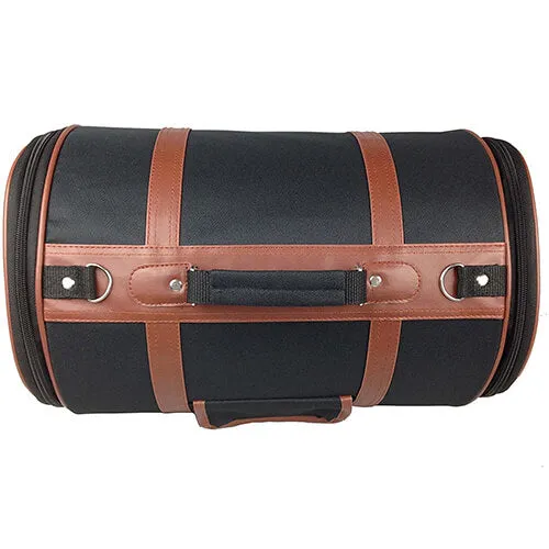 Pet Life Airline Approved Cylinder Posh Pet Carrier W/ Pouch