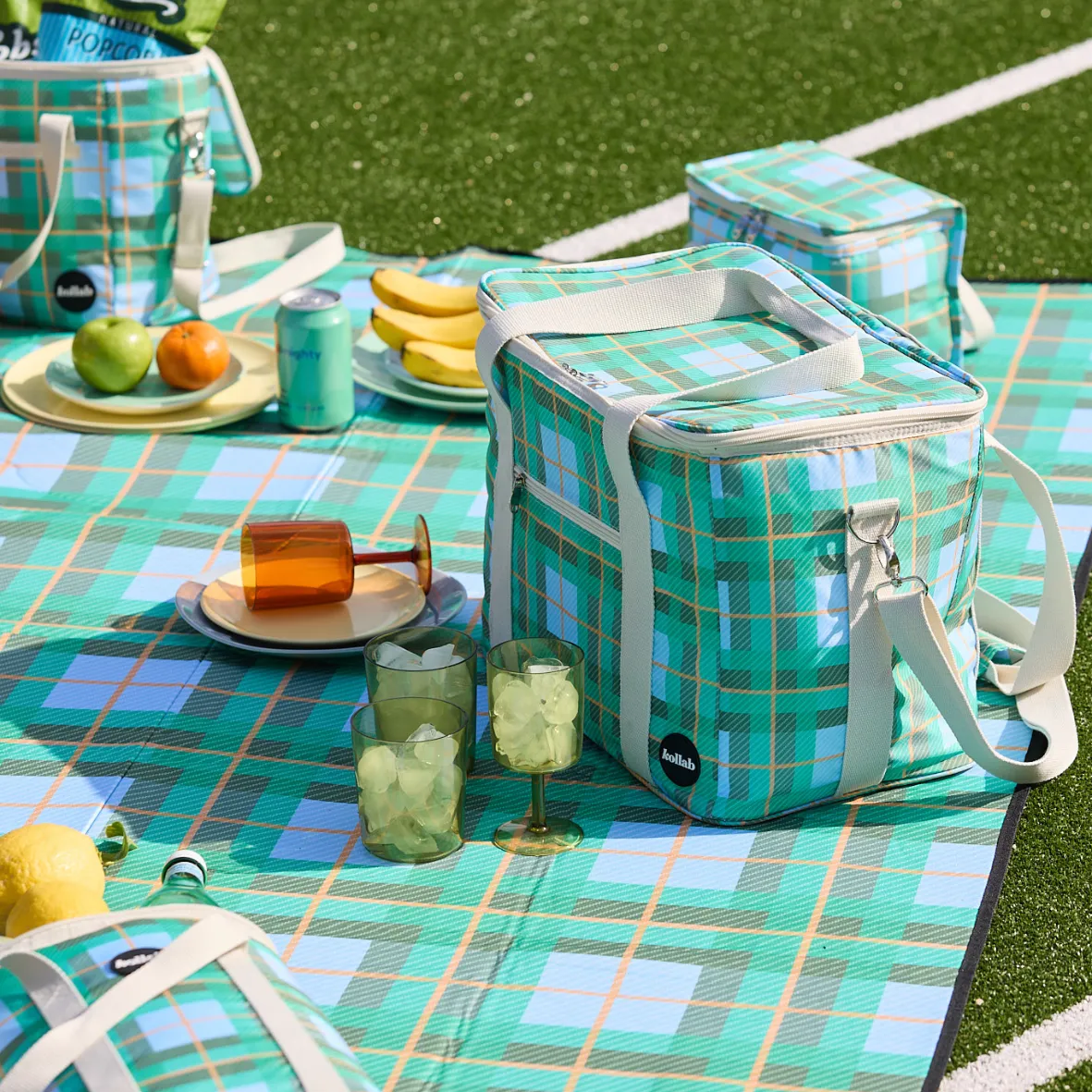Picnic Bag Ocean Check