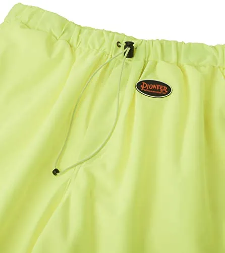Pioneer Easy Boot Access 5 Pockets Work Pants, Adjustable Elastic Waist, Hi Vis and Reflective Stripe