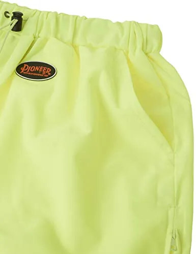 Pioneer Easy Boot Access 5 Pockets Work Pants, Adjustable Elastic Waist, Hi Vis and Reflective Stripe