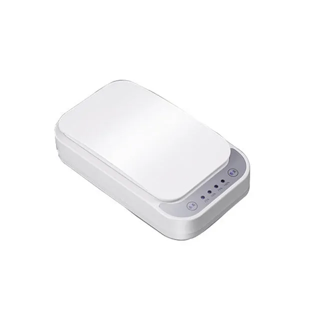 Plastic Mobile Phone Mask Watch Disinfection Box Rectangular Shaped Compact Size Portable black