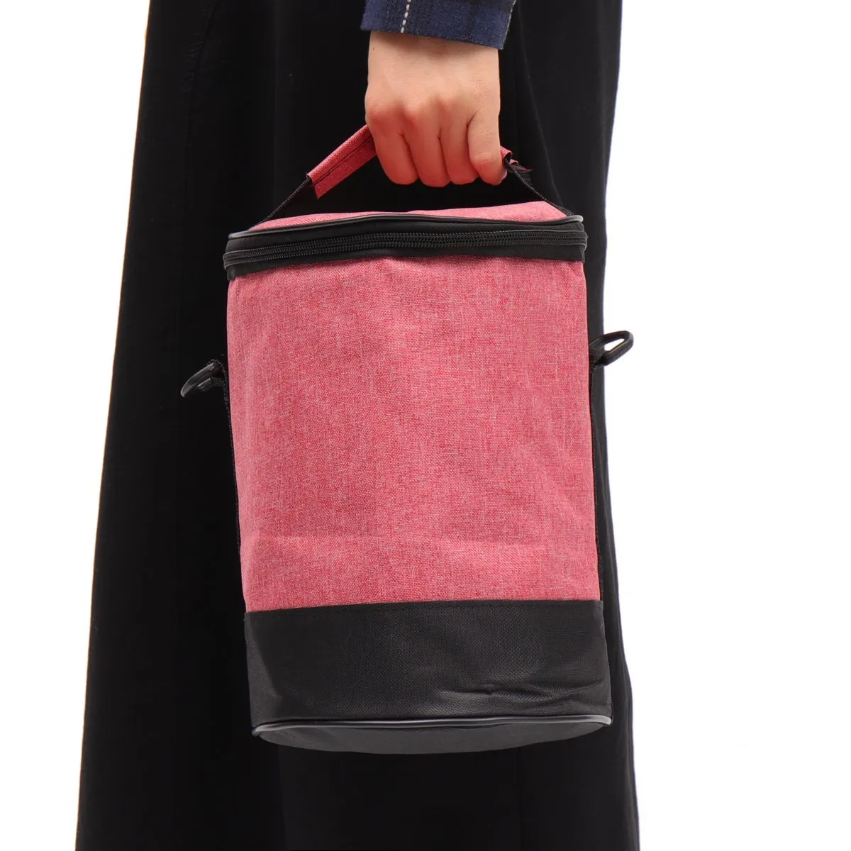Portable Lunch Tote Bag Cooler Insulated Handbag Zipper Storage Containers Lunch Box Shoulder Bag