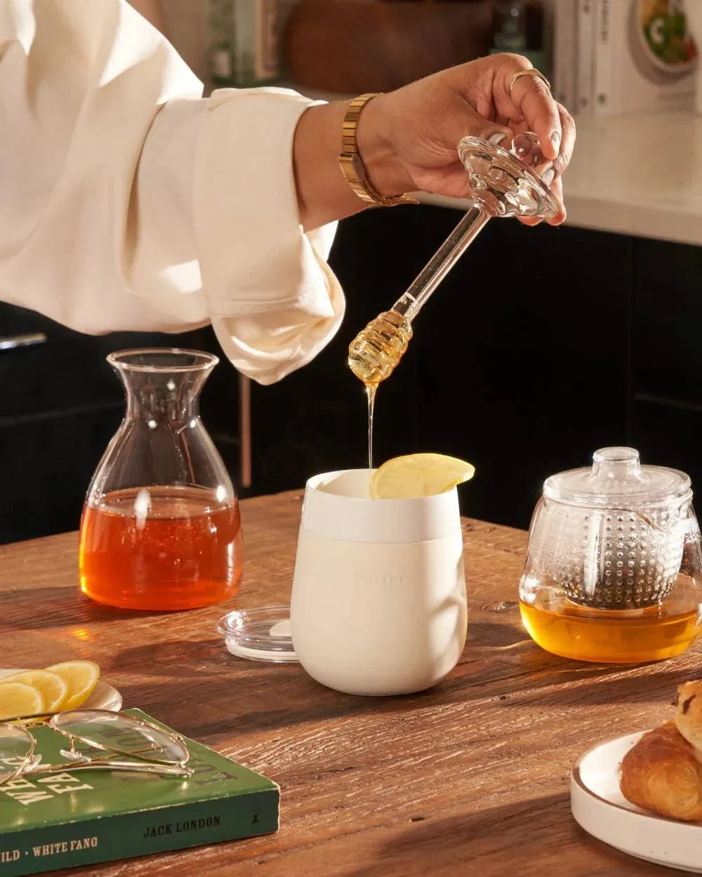 Porter Insulated Glass 11oz Cream