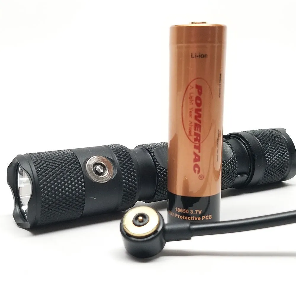 PowerTac M5-G2 2,030 Lumen Magnetic USB Rechargeable LED Flashlight - New Upgraded Model