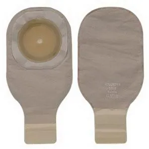 Premier One-Piece Drainable Pouch, Cut-to-Fit Stoma up to 2-1/2" (64mm), Beige 12" (30cm),  Lock 'n Roll Closure - Box of 10
